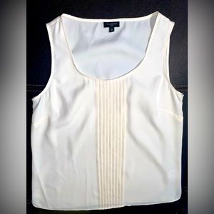 Talbots Women White Sleeveless Blouse 4 Petites